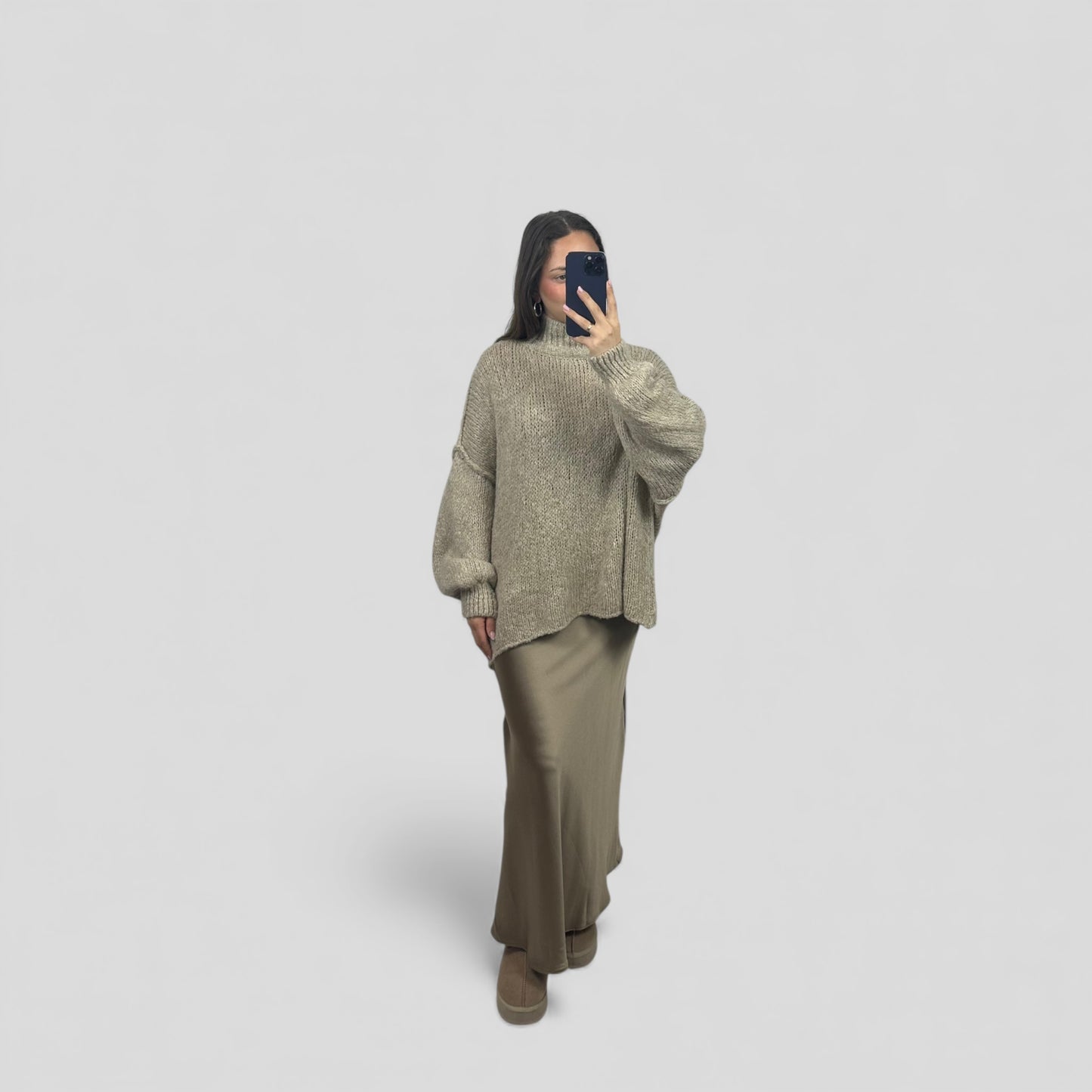Oversized knit sweater