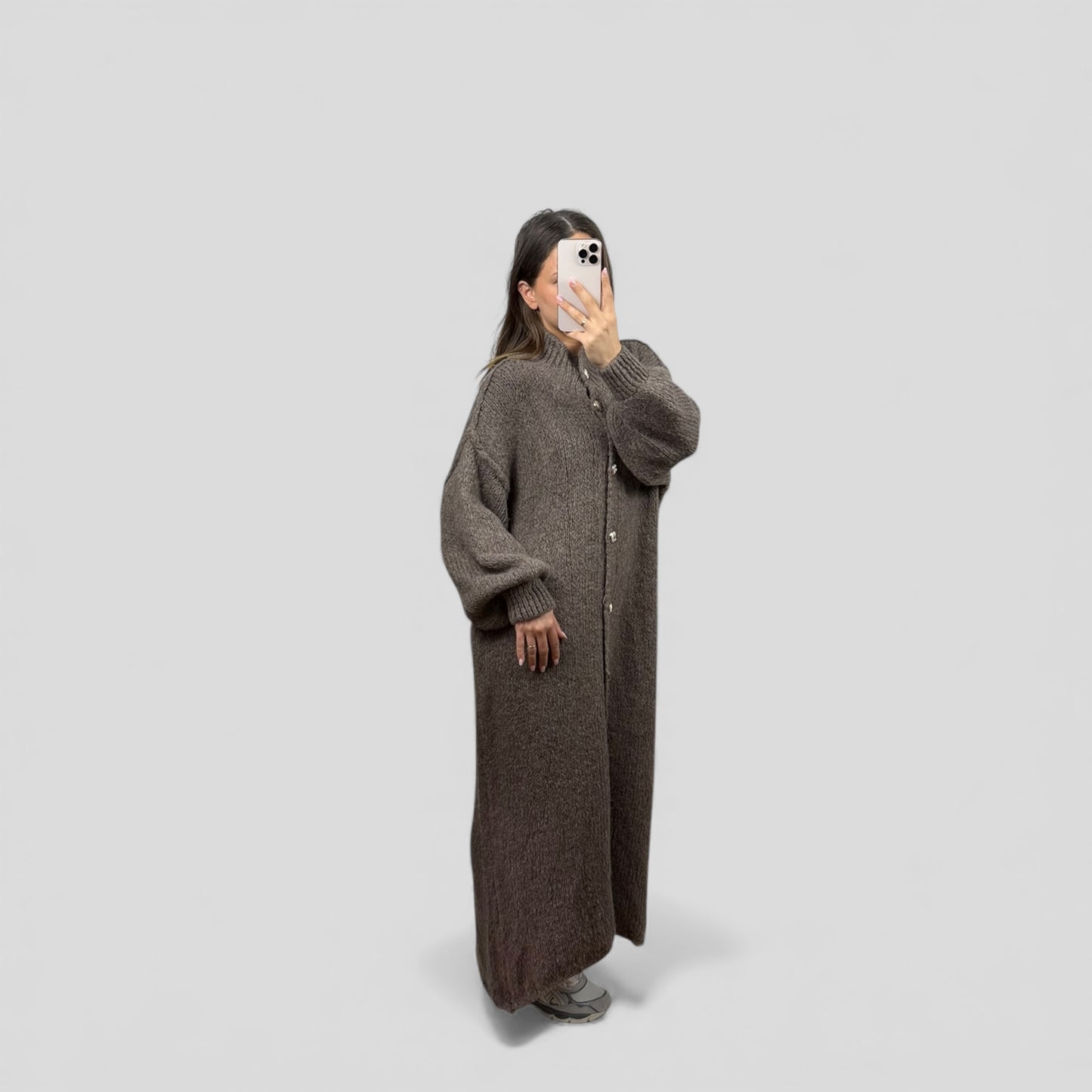 Maxi cardigan dress