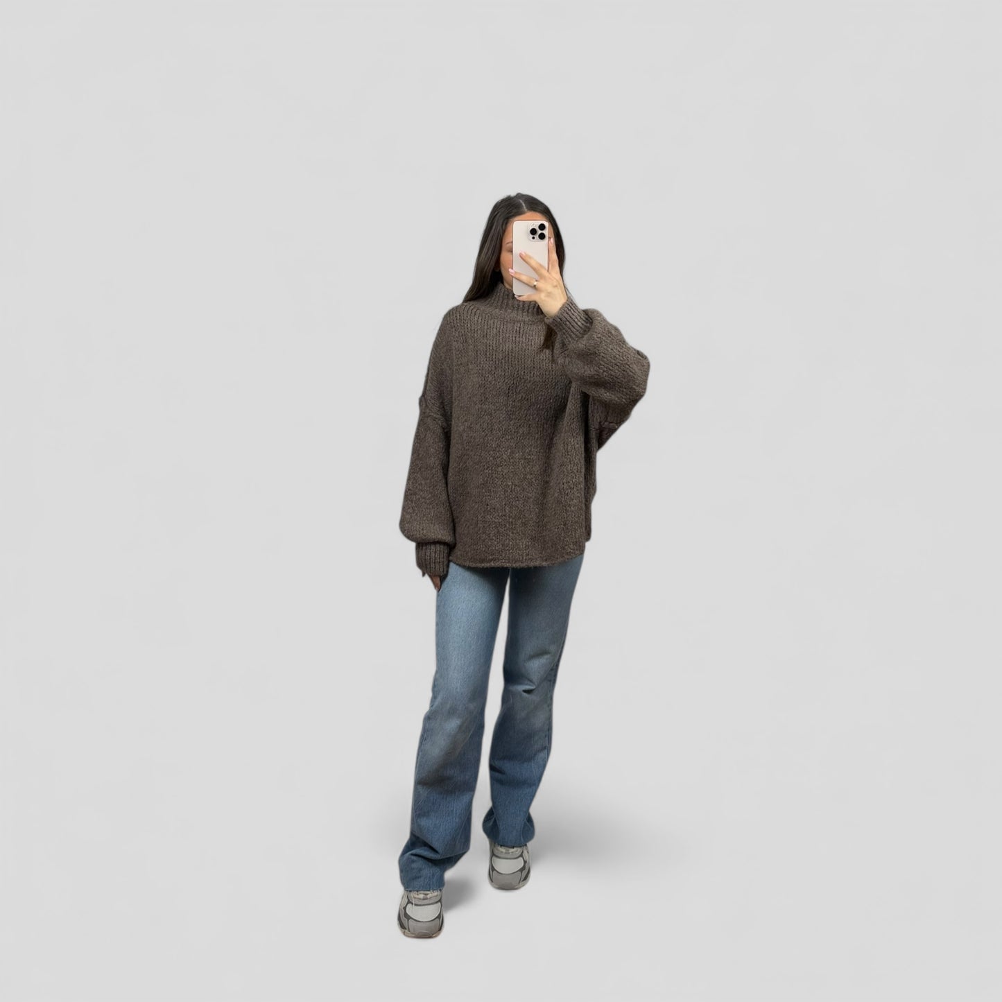 Oversized knit sweater