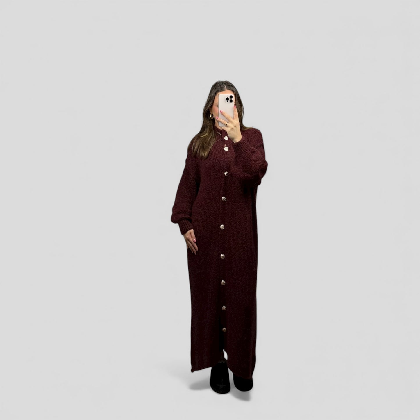 Maxi cardigan dress