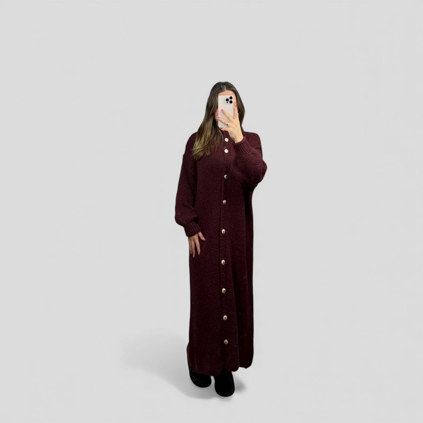 Maxi cardigan dress