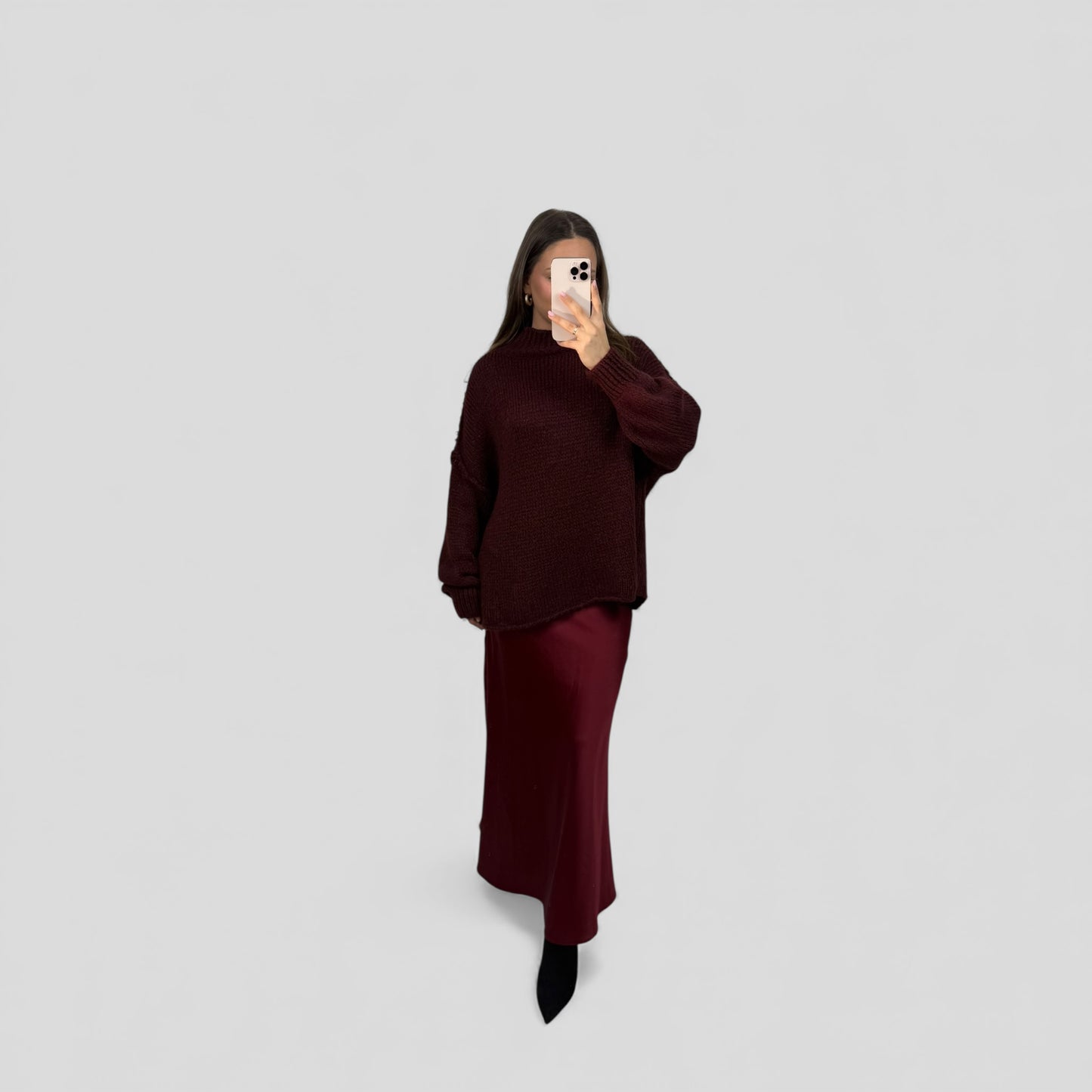 Oversized knit sweater