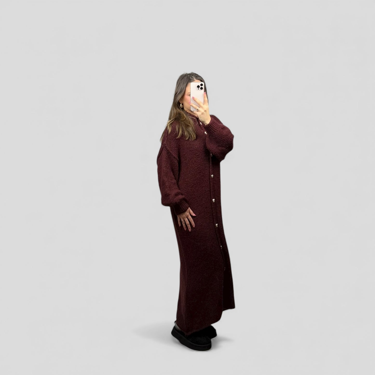 Maxi cardigan dress