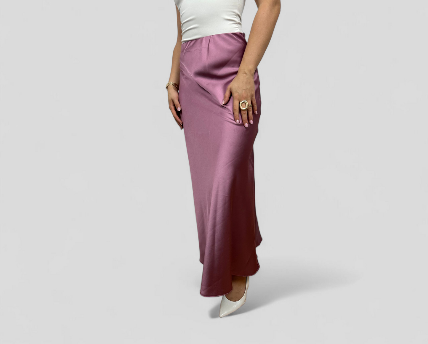 Satin skirt