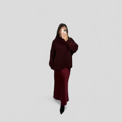 Oversized knit sweater