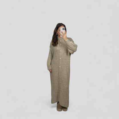 Maxi cardigan dress