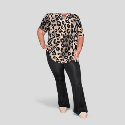 High waist flared pants