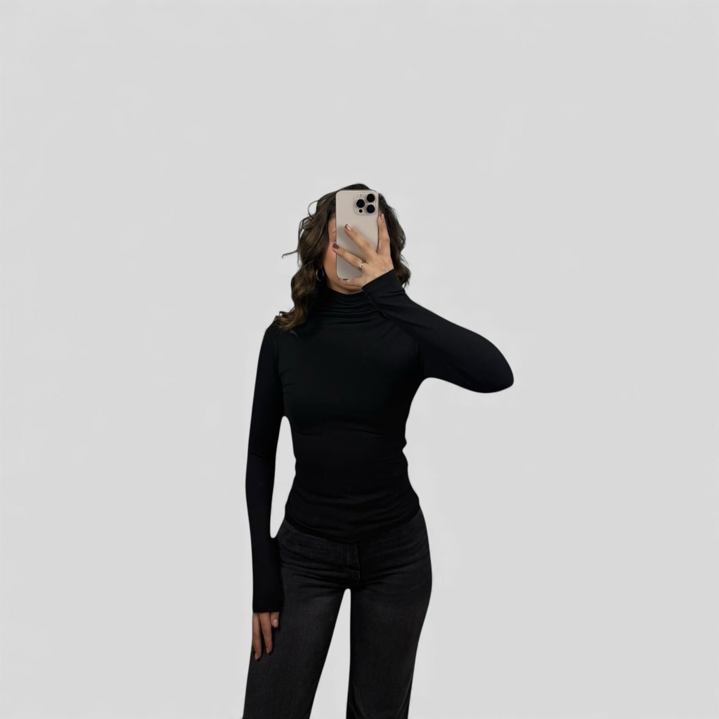 Essential stretch turtleneck