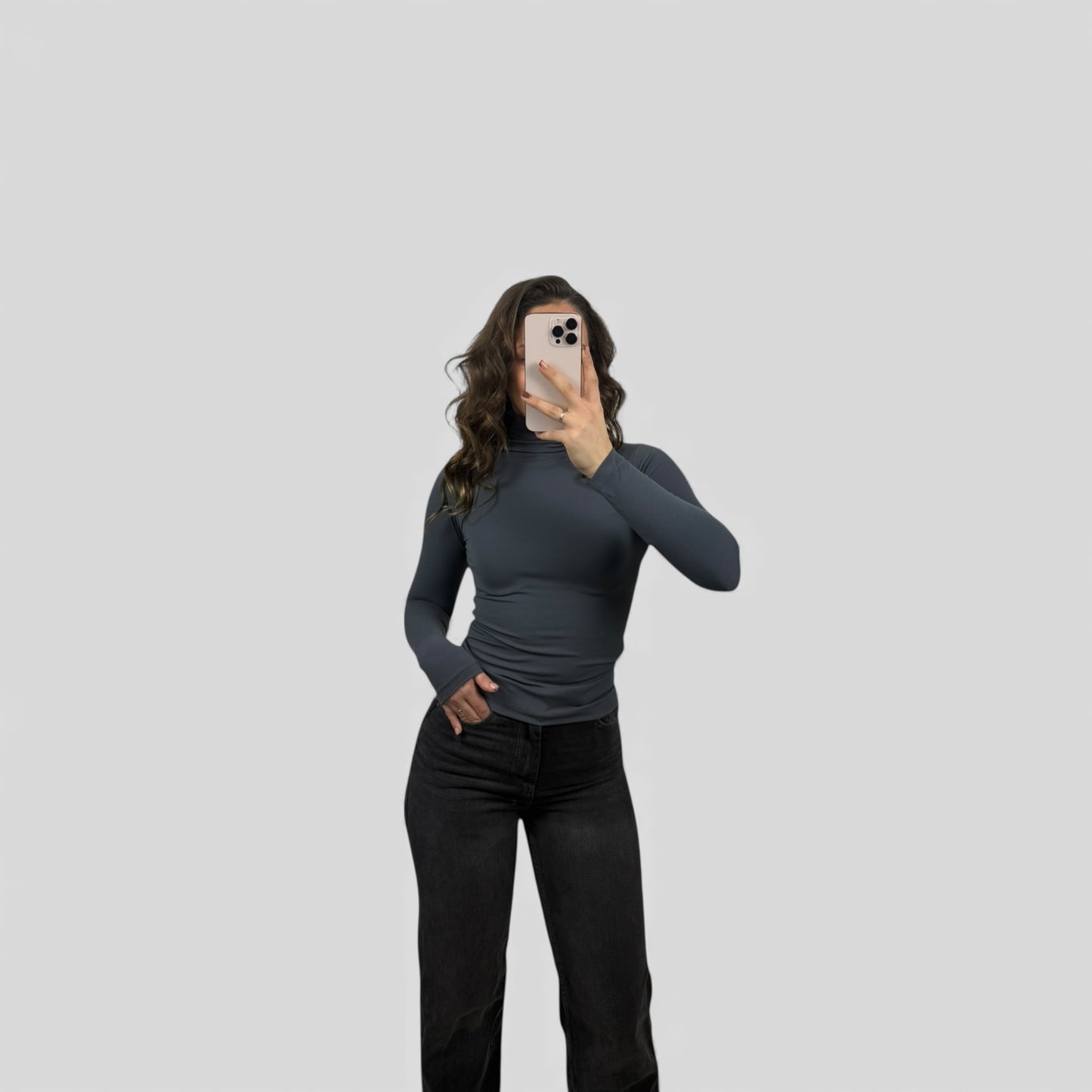 Essential stretch turtleneck