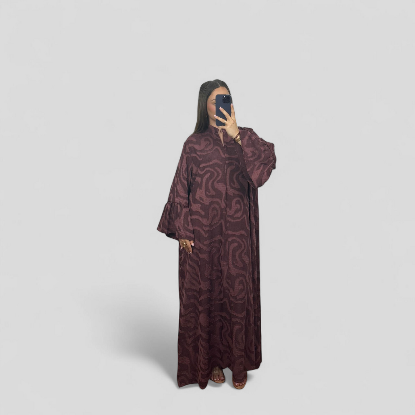 Jacquard maxi dress