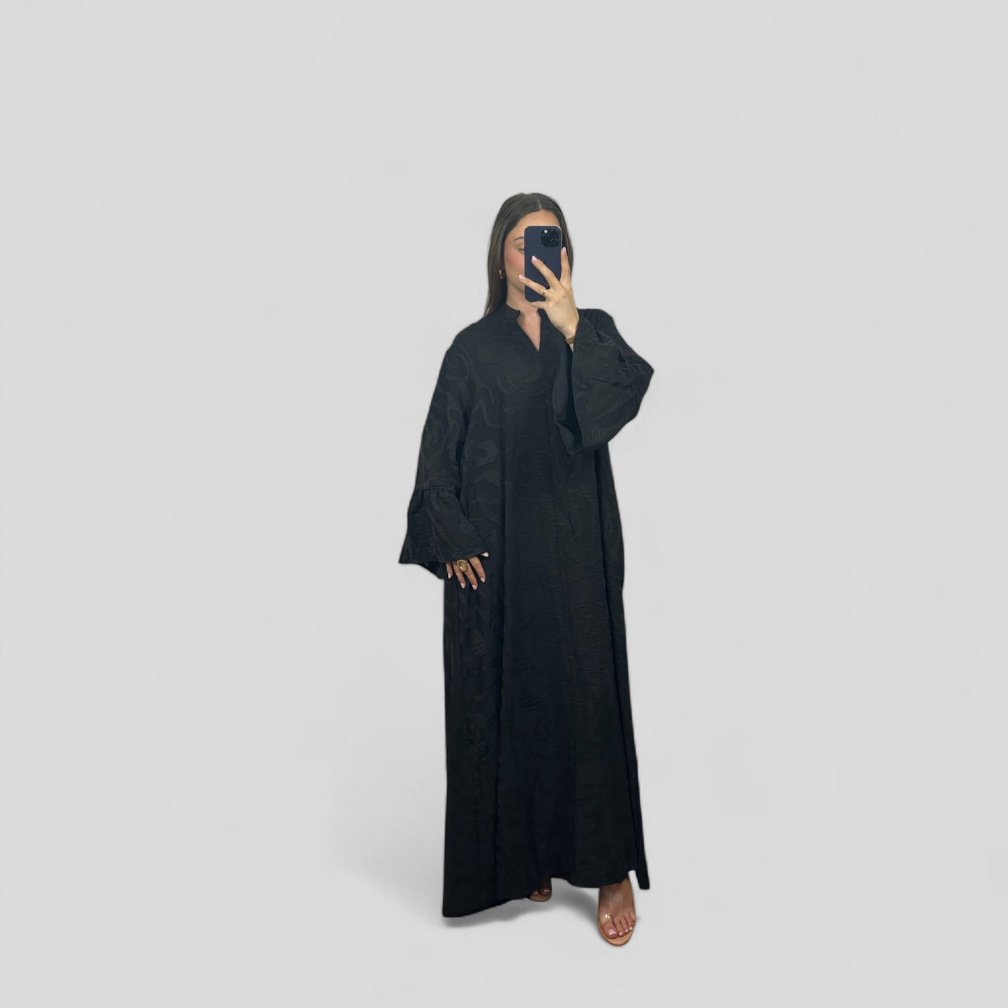 Jacquard maxi dress