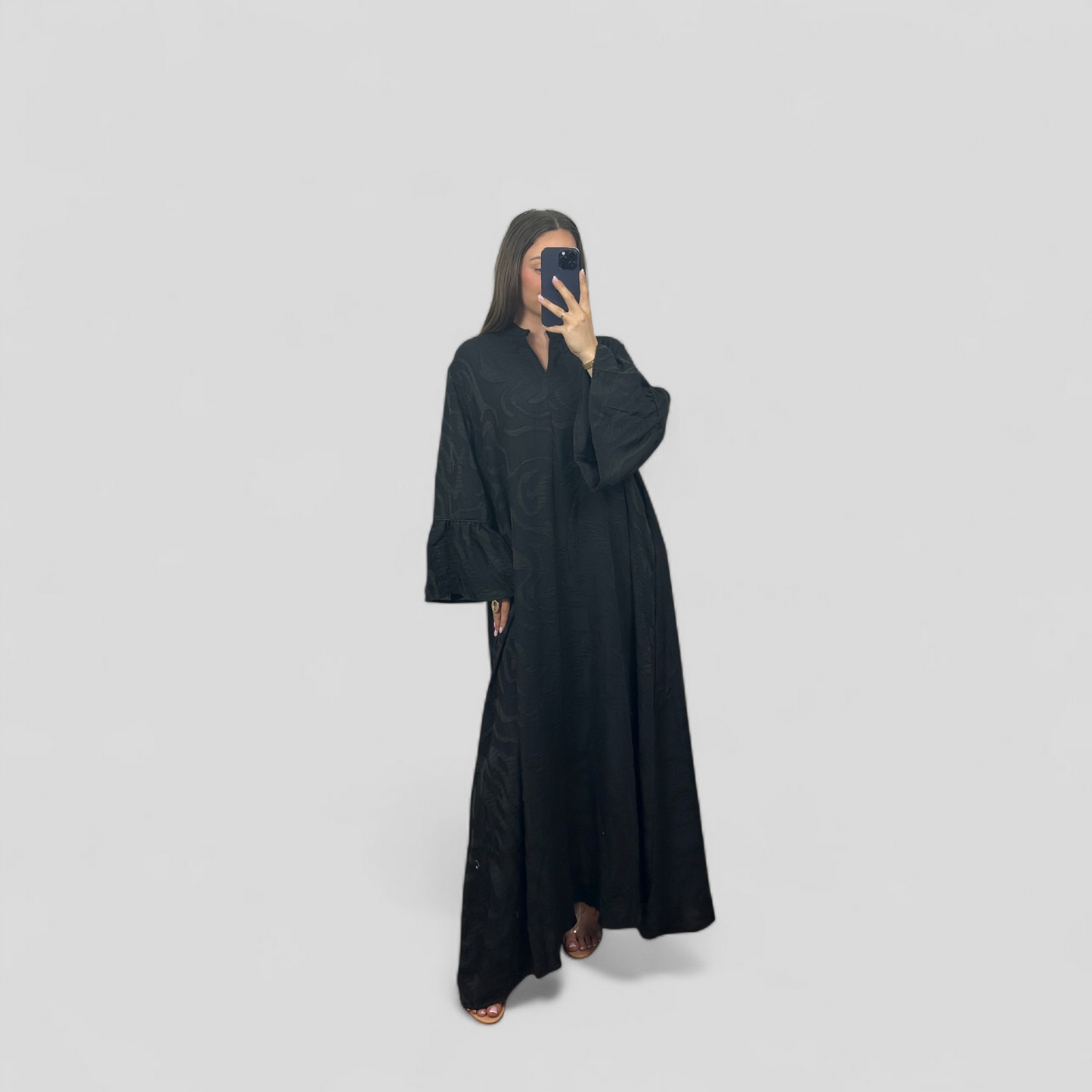 Jacquard maxi dress
