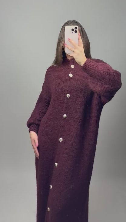 Maxi cardigan dress