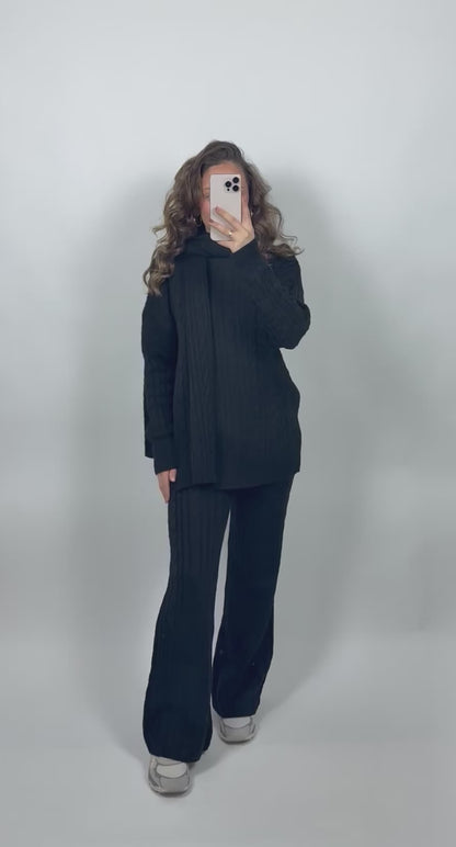 Knit 3-piece lounge set